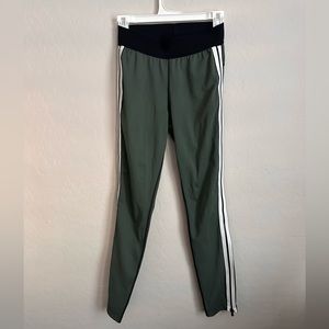 𝅺ATHLETA X Derek Lam Green Collab Parallel Compression Zip Track Legging S